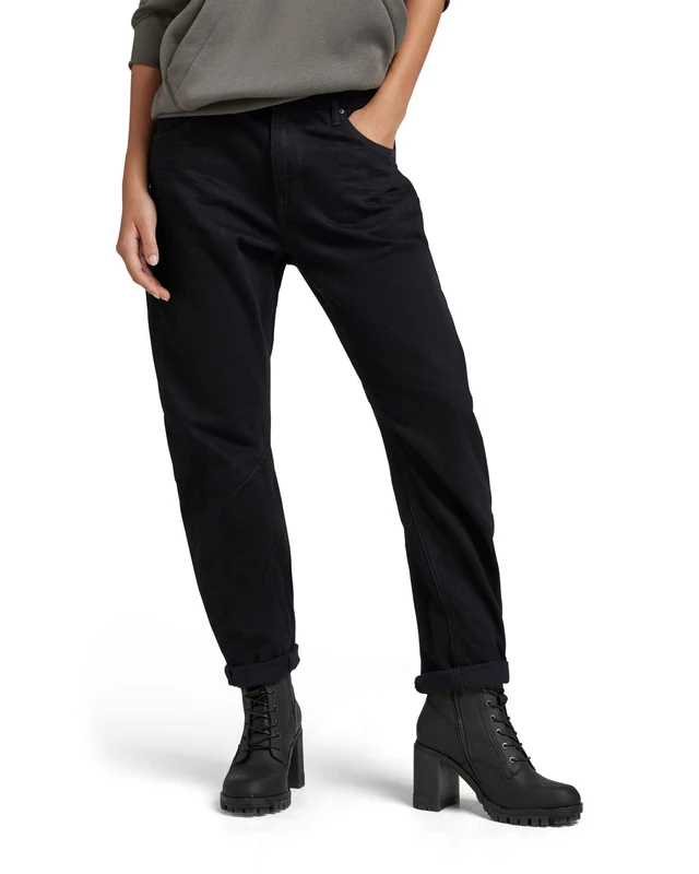 G-Star Women's Arc 3D Boyfriend Jeans, Black (Pitch Black D19821-D182-A810), 26W / 32L