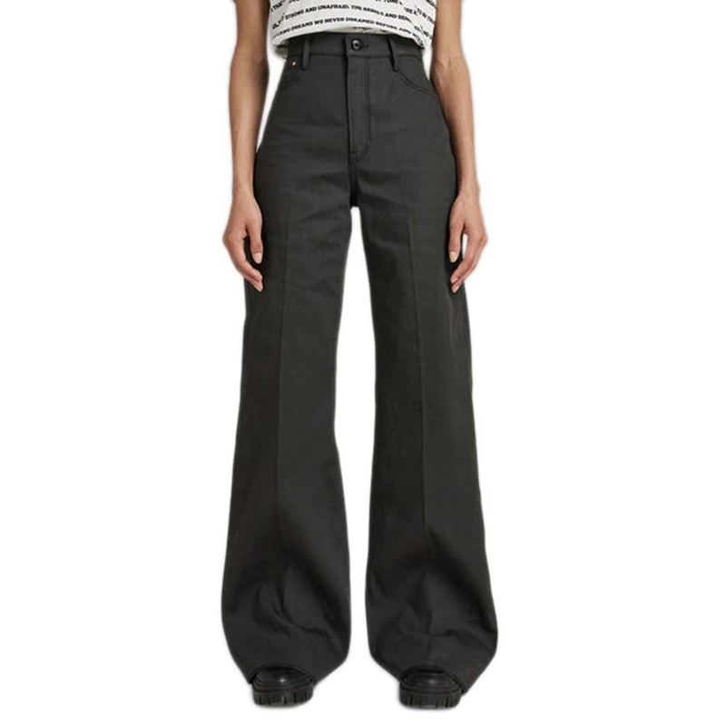 G-Star Women's Deck Ultra High Wide Leg Jeans, Blue (raw denim D20987-D189-001), 27W / 32L