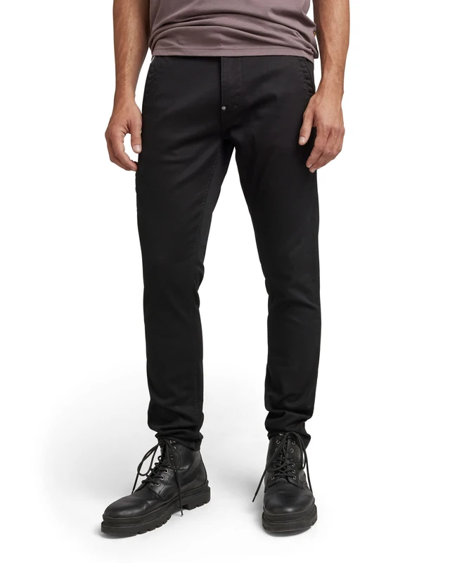 G-Star Men's Skinny Chino 2.0, Black (dk black D21974-C105-6484), 34W / 32L