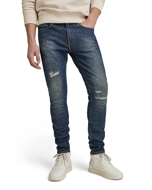 G-Star Men's Revend FWD Skinny Jeans, Blue (antique forest blue restored D20071-D188-D356), 27W / 32L