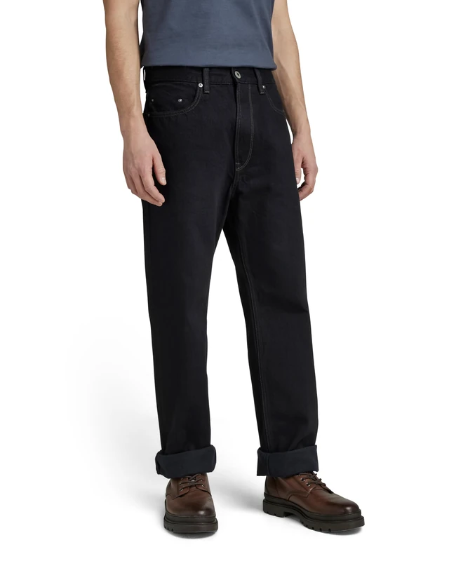 G-Star Men's Type 49 Relaxed Straight Jeans, Black (pitch black D20960-D182-A810), 27W / 32L