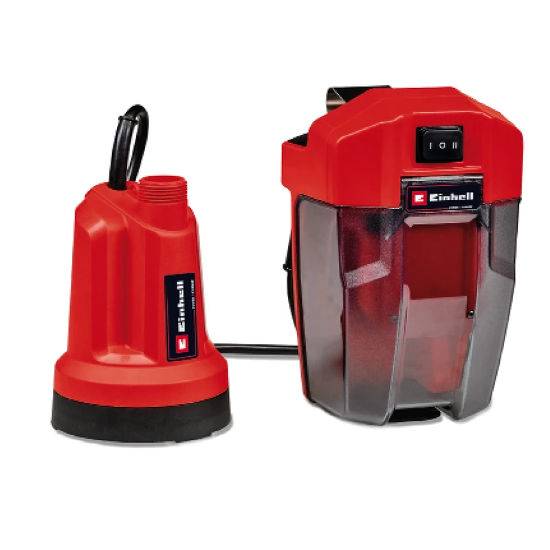 Einhell Power X-Change 18V Clean Water Pump | Submersible Pump for Emptying Pools and Hot Tubs, Flat Suction Up to 1 mm, 4500 l/h, 0.8 Bar | GE-SP 18 LL Li Solo - Battery and Charger Not Included
