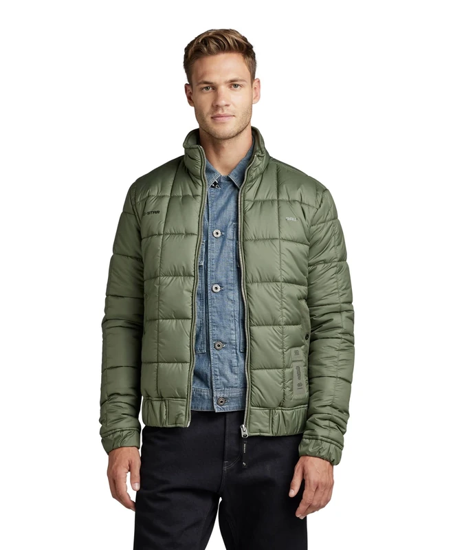 G-Star Men's Meefic Square Quilted Jacket, Green (lt hunter D22714-B958-8165), L