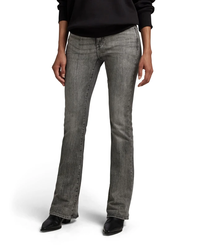 G-STAR 3301 Flare Jeans Skinny Flare Women's , Grey (Faded Carbon D21290-c909-c762) , 25W / 30L