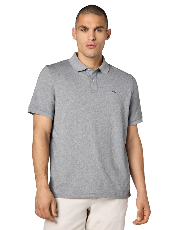 Vineyard Vines Men's Edgartown Pique Polo Shirt, Barracuda, Medium