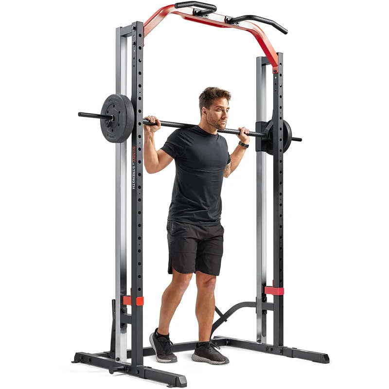 Sunny Health & Fitness Smith Machine Squat Rack Essential Series – SF-XF920020 - Image 1