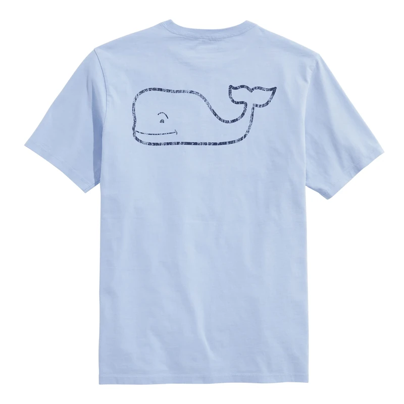 Vineyard Vines Men's Short-Sleeve Vintage Whale Pocket Tee T-Shirt, Jake Blue, XS