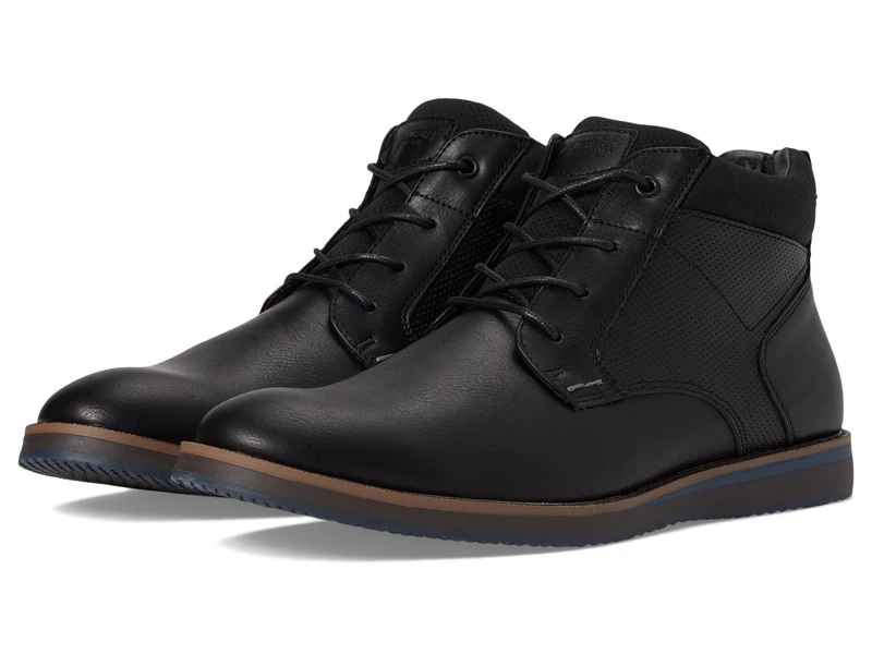 Nunn Bush Men's DC Circuit Plain Toe Chukka Boot with Memory Foam, Black, 7 UK