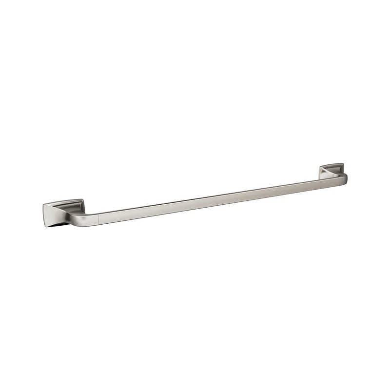 Amerock BH36014G10 | Brushed Nickel Towel Bar | 24 in (610 mm) Towel Rack | Highland Ridge | Bathroom Towel Holder | Bathroom Hardware | Bath Accessories