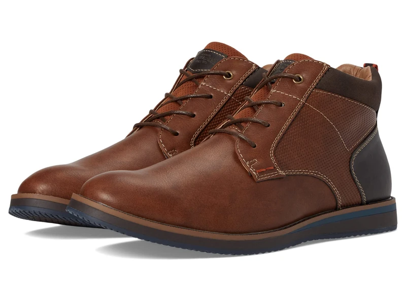 Nunn Bush Men's Dc Circuit Plain Toe Chukka Boot with Memory Foam, Cognac, 13 Wide - Image 1