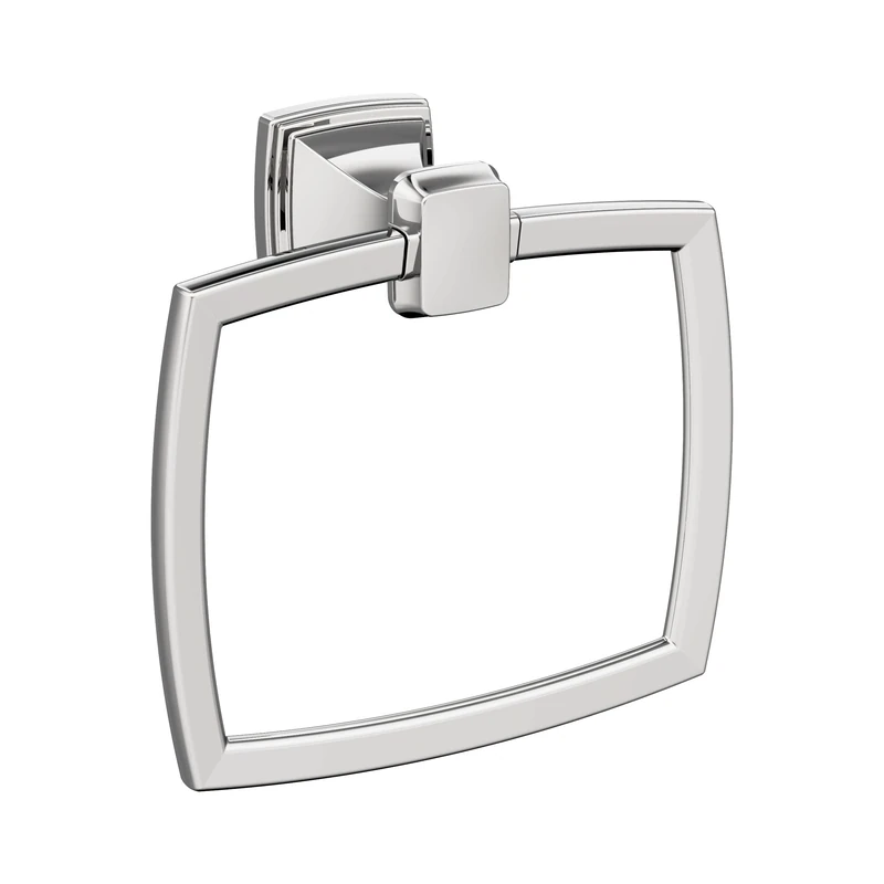 Amerock BH3603226 | Chrome Towel Ring | 6-13/16 in (173 mm) Length Towel Holder | Revitalize | Hand Towel Holder for Bathroom Wall | Small Kitchen Towel Holder | Bath Accessories