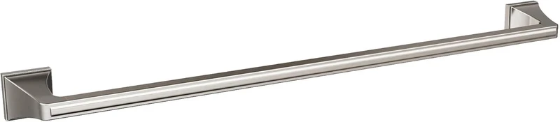 Amerock BH36024G10 | Brushed Nickel Towel Bar | 24 in (610 mm) Towel Rack | Mulholland | Bathroom Towel Holder | Bathroom Hardware | Bath Accessories