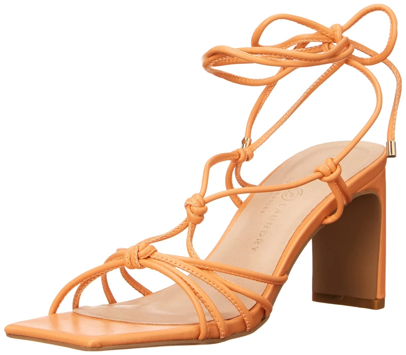 Chinese Laundry Women's Yita Heeled Sandal, Orange, 5 UK