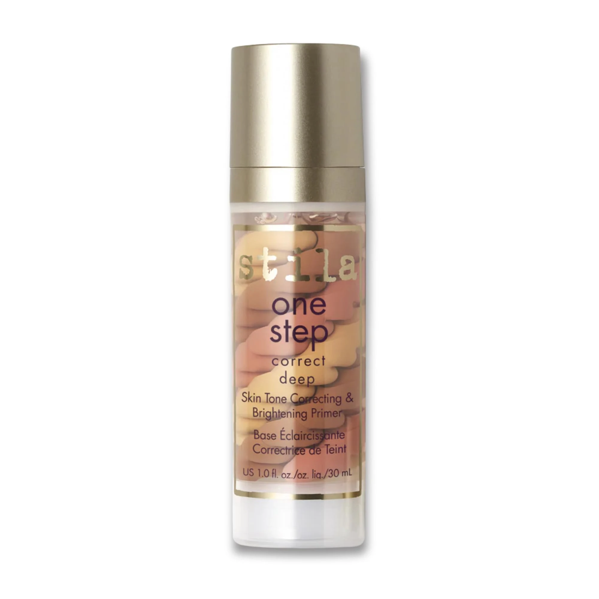 Stila One Step Correct Skin Tone Color Corrector Dark – All in 1 Brightening Primer Serum & Make-up Primer for Even Skin - 30ml