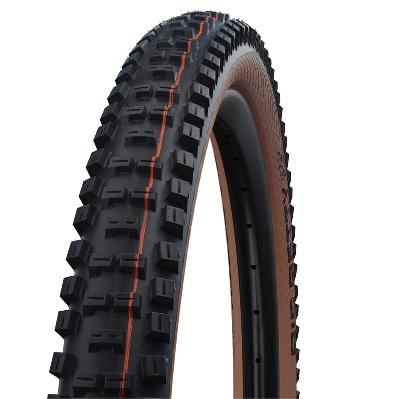 Schwalbe Big Betty Evolution Super Gravity Addix Soft TLE Folding Tyre, Bronze Skin, 62-584 (27.5x2.40)