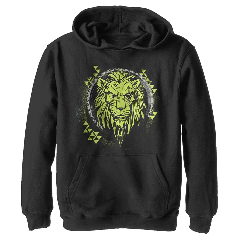 Fifth Sun Boy's Tribal Scar Hoodie, Schwarz, Medium