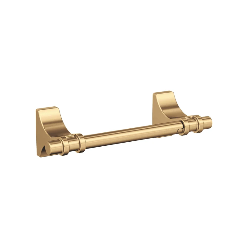 Amerock | Toilet Paper Holder | Champagne Bronze | Davenport | Pivoting Double Post Tissue Holder | Bath Hardware | Bathroom Accessories - Image 1