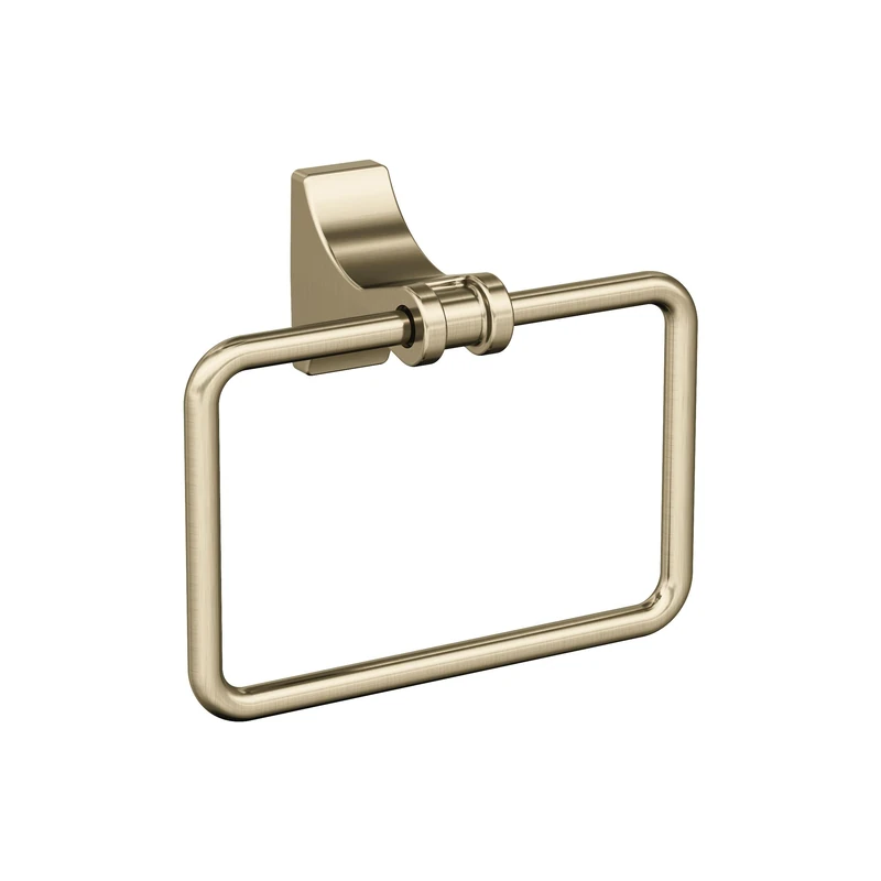 Amerock | Towel Ring | 5-1/4 inch (133 mm) | Golden Champagne | Davenport | Towel Holder | Bath Hardware | Bathroom Accessories