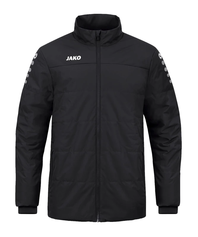JAKO Men's Team Coach Jacket, Black, 4XL
