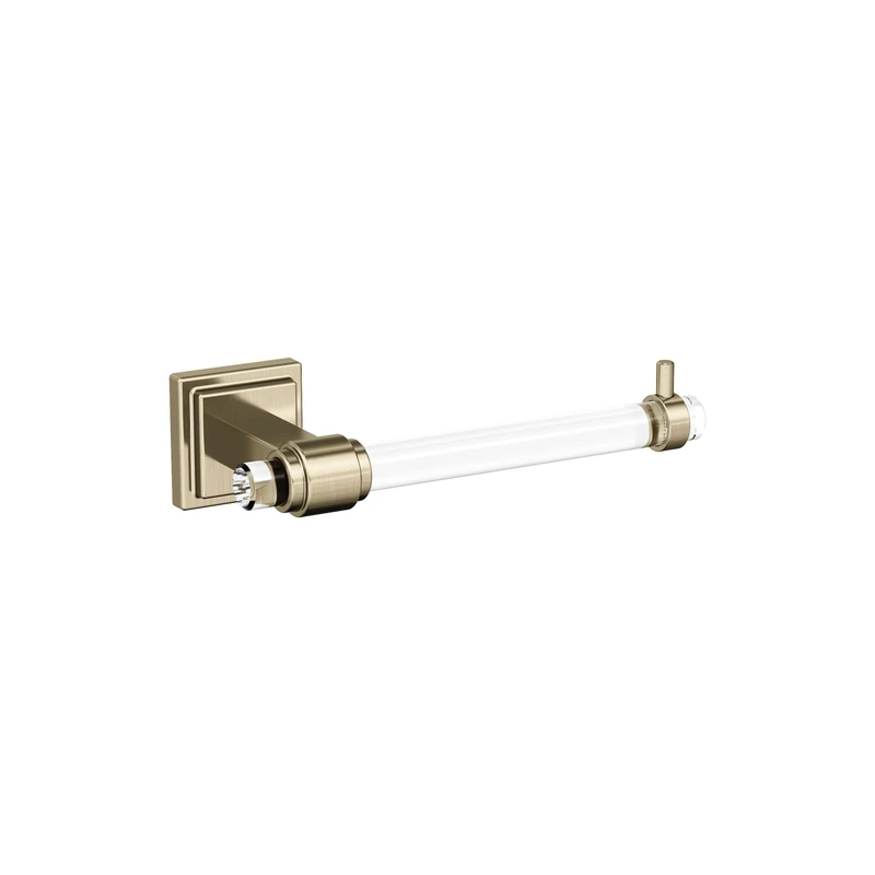 Amerock BH36061CBBZ Glacio Toilet Paper Holder, Clear/Golden Champagne