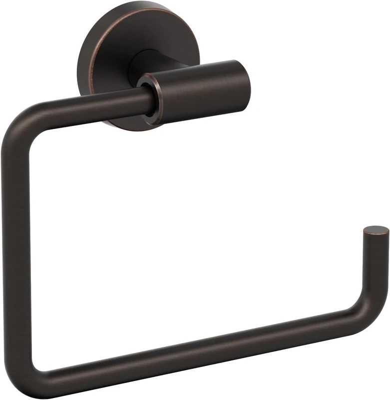 Arrondi Oil Rubbed Bronze Contemporary 6-7/16 in (164 mm) Length Towel Ring