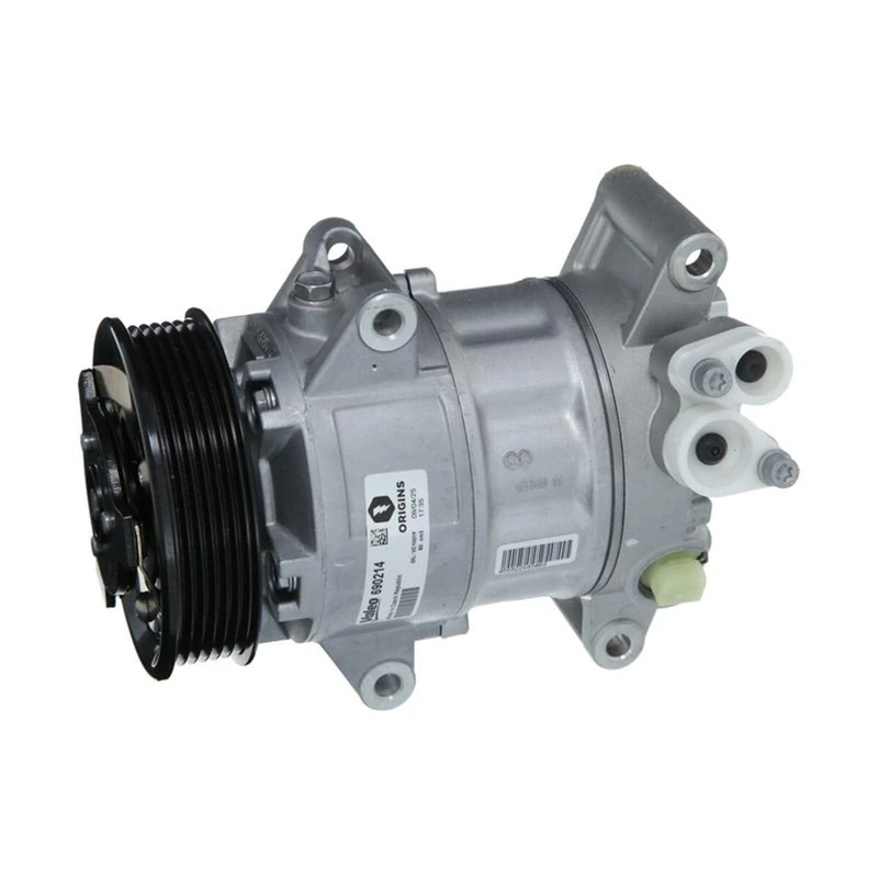 Valeo Compressor, Air Conditioning, Prefilled with Oil, 690214