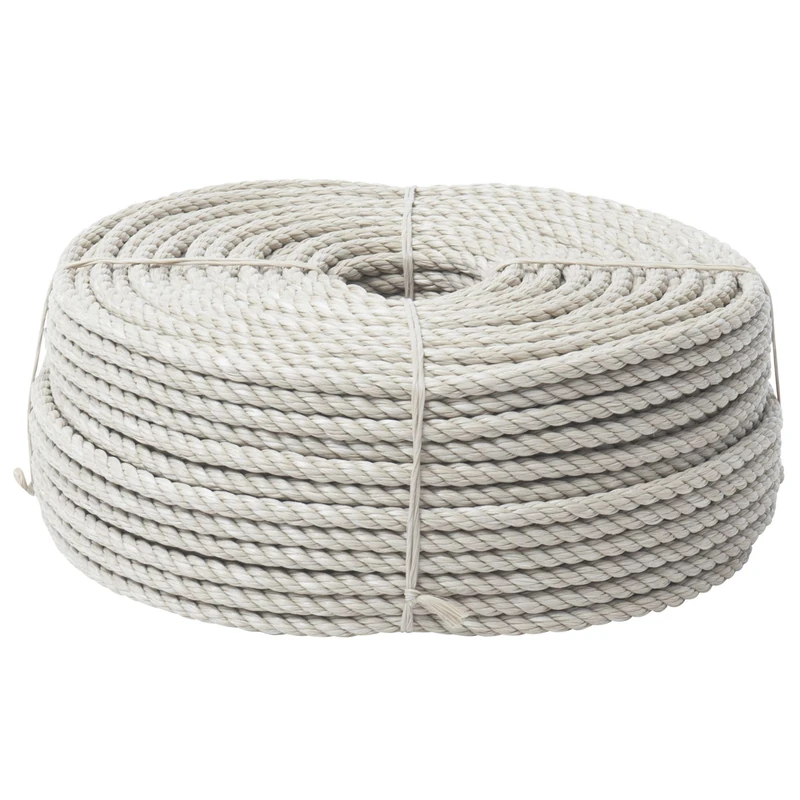 WERKA PRO Long Rope Diameter 10 mm 100 m – Universal Use – Weatherproof Quality Polypropylene – Rigid – Good Moisture Resistance – Thick Versatile Rope – Beige
