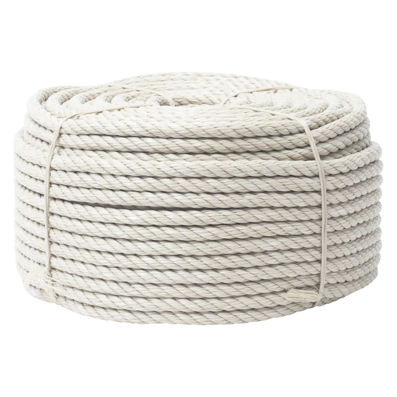 WERKA PRO Long Rope Diameter 12 mm 100 m – Universal Use – Weatherproof Quality Polypropylene – Rigid – Good Moisture Resistance – Thick Versatile Rope – Beige - Image 1