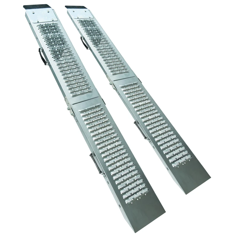 WERKA PRO Folding Ramp 180 cm-2 Pieces-Easy Access to Cars and Trailers-Maximum Load 450 kg-Non-Slip Steel Frame-Minimal Space, Unknown