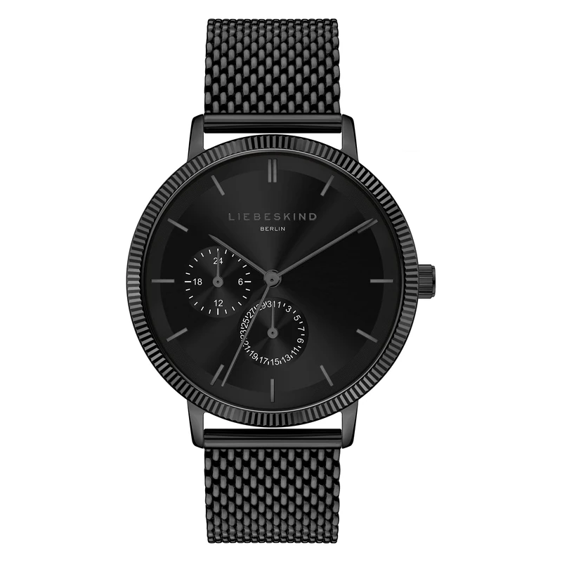 Liebeskind Berlin Multifunctional Watch - Black Mesh Bracelet