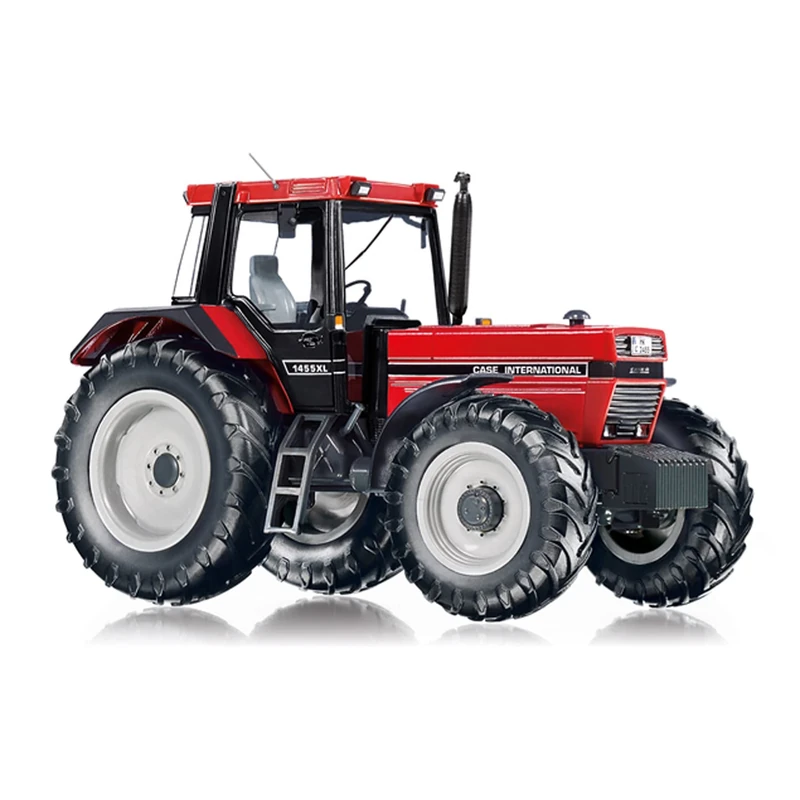 WIKING 077861 Case IH 1455 XL Model Tractor, 1:32, Metal/Plastic, For Ages 14+, Multiple Functions, Steerable Front Axle, Chrome-Look Exhaust - Image 1