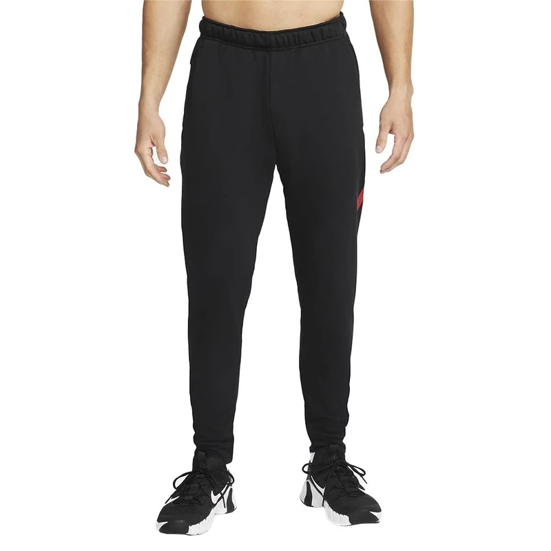 Nike CU6775-013 M NK DF PNT TAPER FA SWSH Pants Men's BLACK/HABANERO RED 2XL