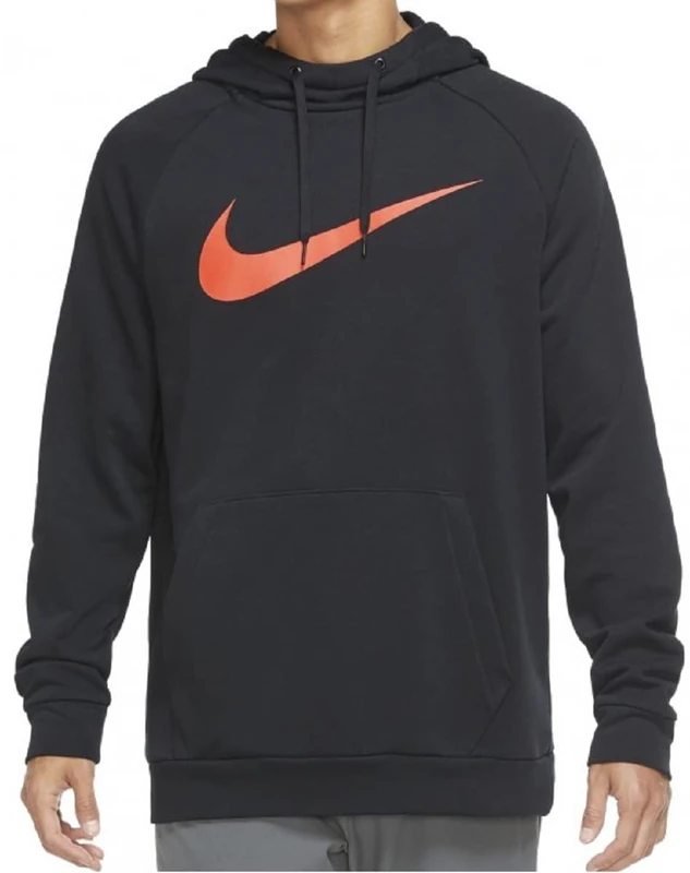 Nike CZ2425-013 M NK DF HDIE PO SWSH Sweatshirt Men's Black/Habanero RED 2XL