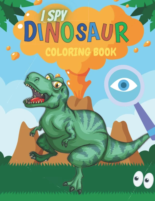 I Spy Dinosaur Coloring Book: Dino Colouring for Boys & Girls