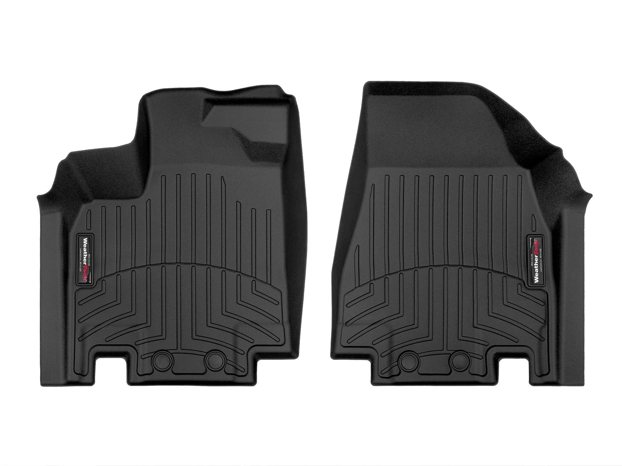 WeatherTech Custom Fit FloorLiners for Pathfinder, QX60-1st Row (4416981), Black