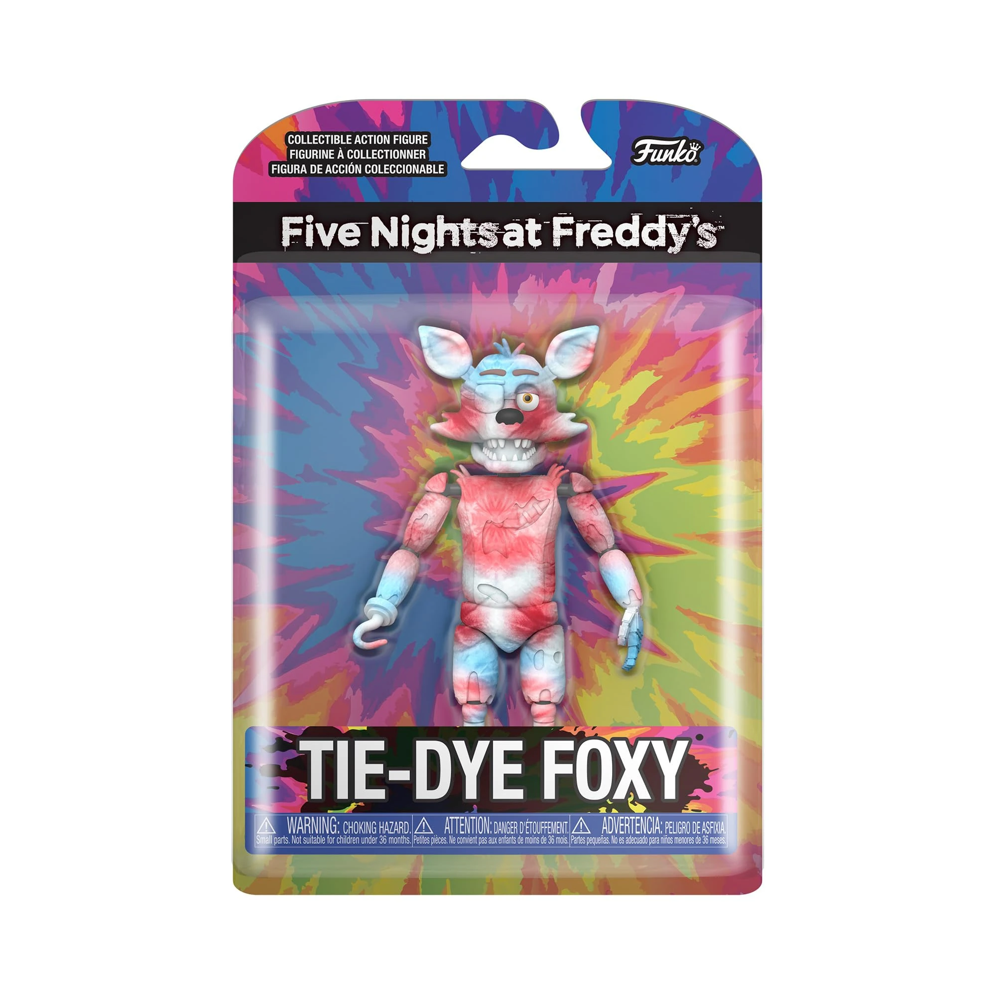 Funko Action Figure 5": Five Nights At Freddy's (FNAF) TieDye - Foxy - Collectable Toy - Gift Idea - Official Merchandise - for Boys, Girls, Kids & Adults