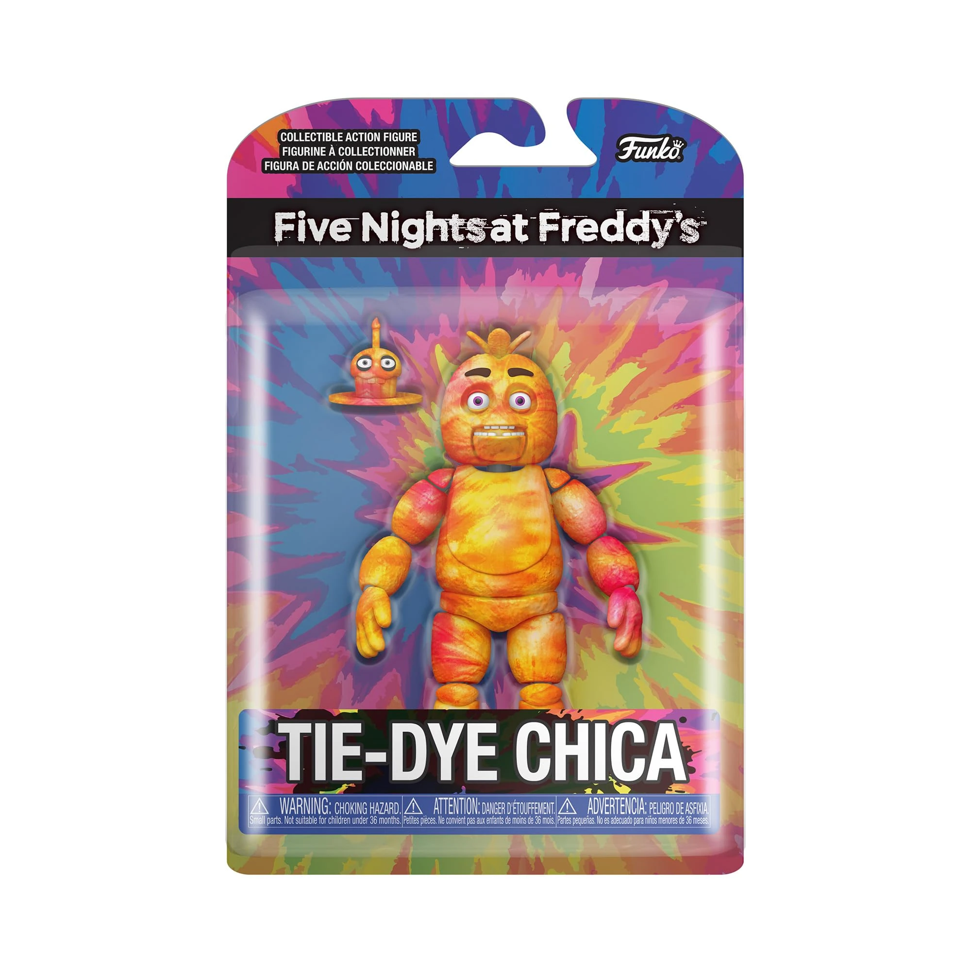 Funko Action Figure 5": Five Nights At Freddy's (FNAF) TieDye - Chica the Chicken - Collectable Toy - Gift Idea - Official Merchandise - Video Games Fans