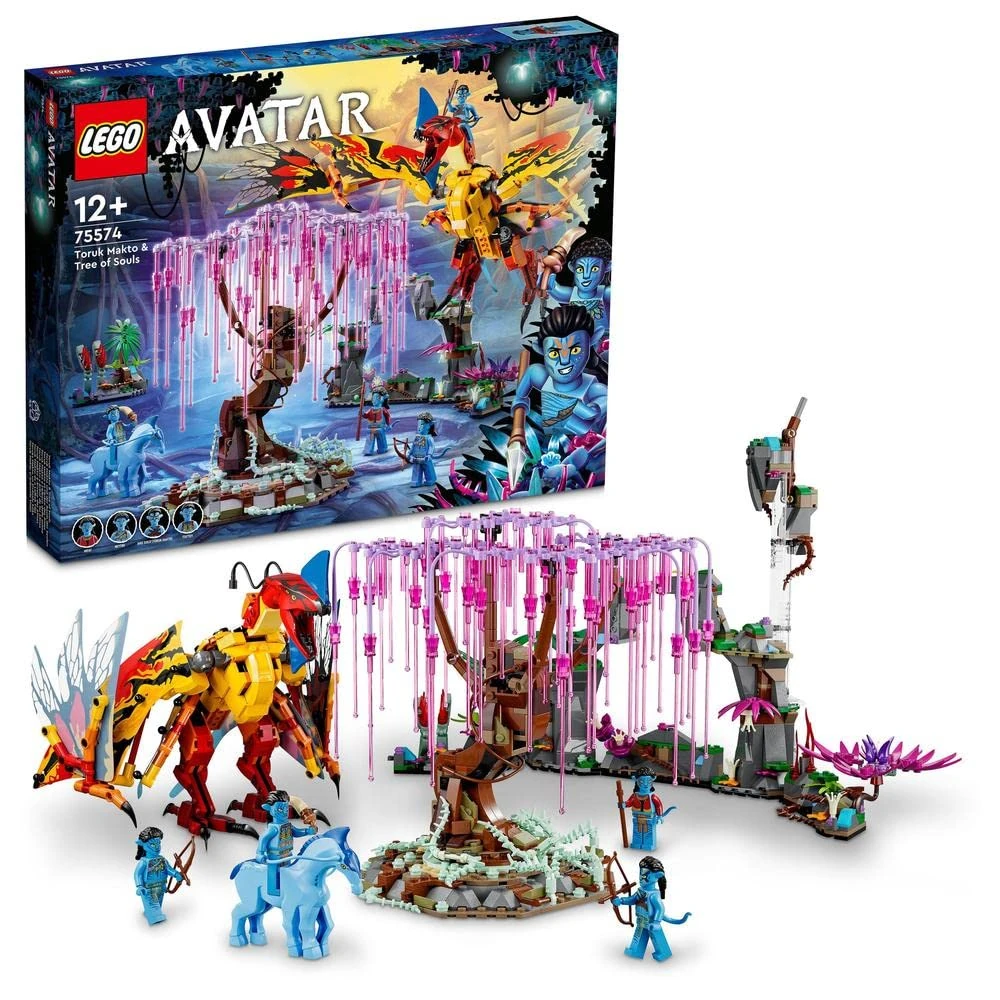 LEGO Avatar Toruk Makto & Tree of Souls, Buildable Toy with Jake Sully and Neytiri Minifigures plus Direhorse Animal Figure, Glow in the Dark Pandora Scenes 75574
