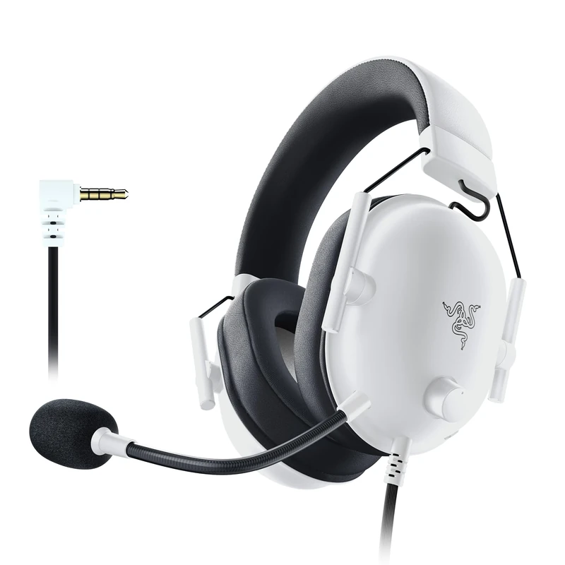 Razer BlackShark V2 X - Multi-Platform Wired Esports Headset (Triforce 50 mm Drivers, Advanced Passive Noise Cancellation, 7.1 Surround Sound, Hyperclear Cardioid Mic) White