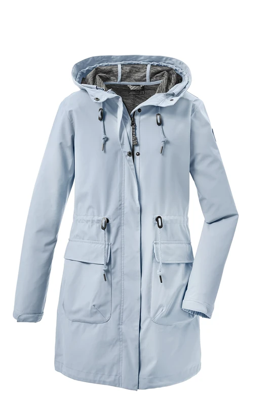 G.I.G.A. DX Women's GS 99 Wmn Sftshll Prk Casual Softshell Parka with Hood, lightblue, 38