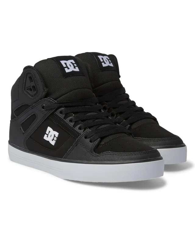 Dc Shoes Men's Pure HIGH-TOP WC Shoe, Black/Black/White, 8 UK
