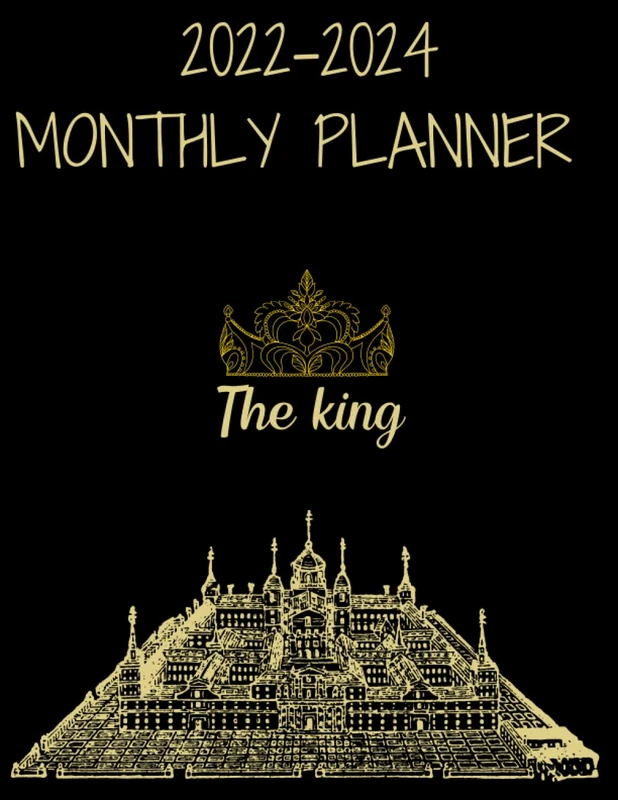 2022-2024 Three Year Planner, you are the king: Three Year Planner, Note Organizer - Calendar note Organizer January 2022 to December 2024 (36 Months) | Black Cover