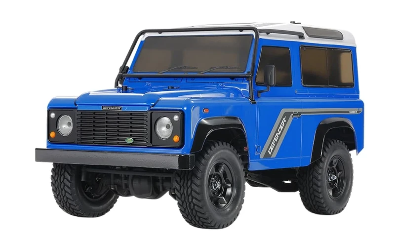 TAMIYA 58700 1:10 RC Landrover Defender 90 CC-02 Remote Controlled Car, RC Vehicle, Model Building, Kit for Assembly, Hobby, Crafts