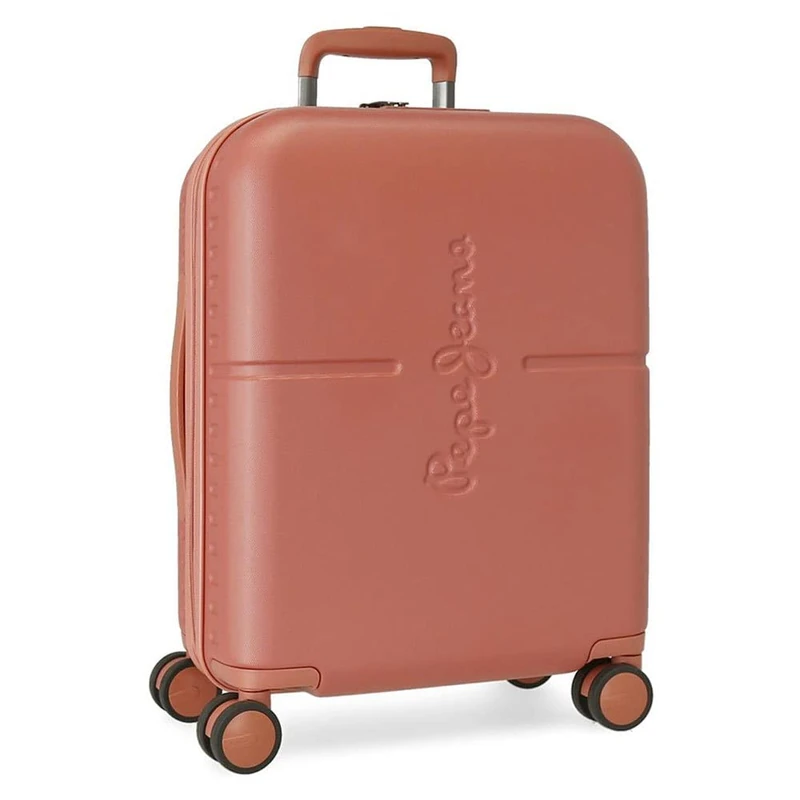 Pepe Jeans Highlight Terracotta Cabin Suitcase 40 x 55 x 20 cm Rigid ABS Built-in TSA Lock 37 L 3.2 kg 4 Wheels Double Hand Luggage