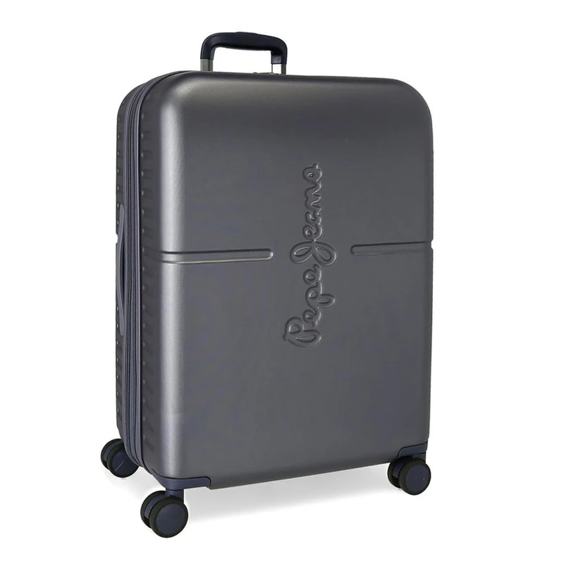 Pepe Jeans Highlight Medium Suitcase Blue 48 x 70 x 28 cm Rigid ABS Built-in TSA Lock 79L 4.4 kg 4 Wheels Double Extendible