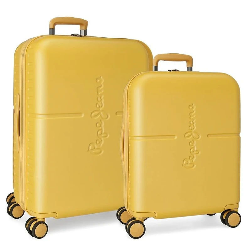 Pepe Jeans Highlight Suitcase Set, 48 x 70 x 28 cm, Lemon Tree, 48x70x28 cms, Suitcase Set