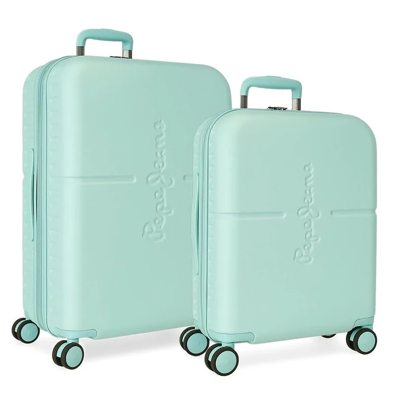 Pepe Jeans Highlight Suitcase Set, 48 x 70 x 28 cm, Blue, 48x70x28 cms, Suitcase Set