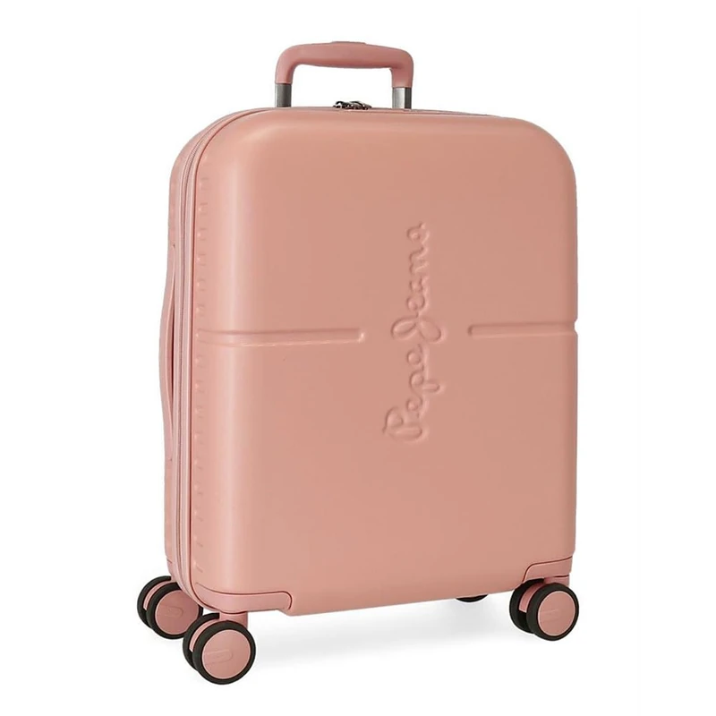 Pepe Jeans Highlight Cabin Suitcase, 40 x 55 x 20 cm, Pink, 40x55x20 cms, Cabin Suitcase