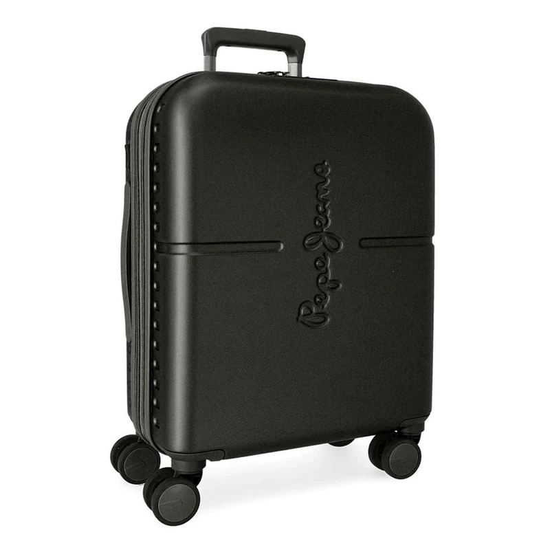 Pepe Jeans Highlight Cabin Suitcase Black 40 x 55 x 20 cm Rigid ABS Built-in TSA Lock 37 L 2.7 kg 4 Wheels Double Extendable Hand Luggage
