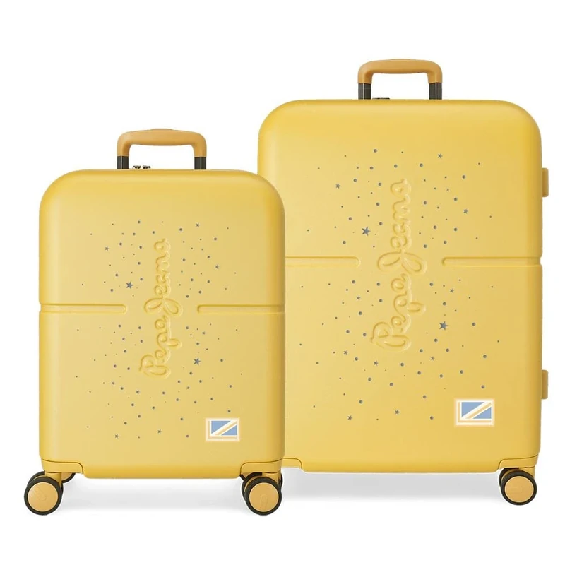 Pepe Jeans Jane Suitcase Set, 48 x 70 x 28 cm, Lemon Tree, 48x70x28 cms, Suitcase Set